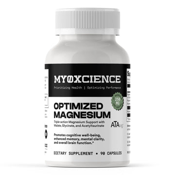 MYOXCIENCE Optimized Magnesium Glycinate + Magnesium Taurate (as ATAmag®) for High Brain Bioavailability to Support Stress Relief and Sleep | 30 Servings MYOXCIENCE buy supplements canada