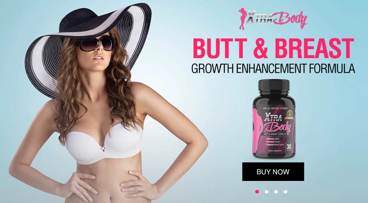 XtraBody Butt Enhancement and Breast Enlargement Supplement - Estrogen Enhancer - Increases Butt & Breast Size, Reduces Menstrual Symptoms & Provides an Extra Boost of Energy (1 Bottle=30 Capsules) Xtra Body buy supplements canada