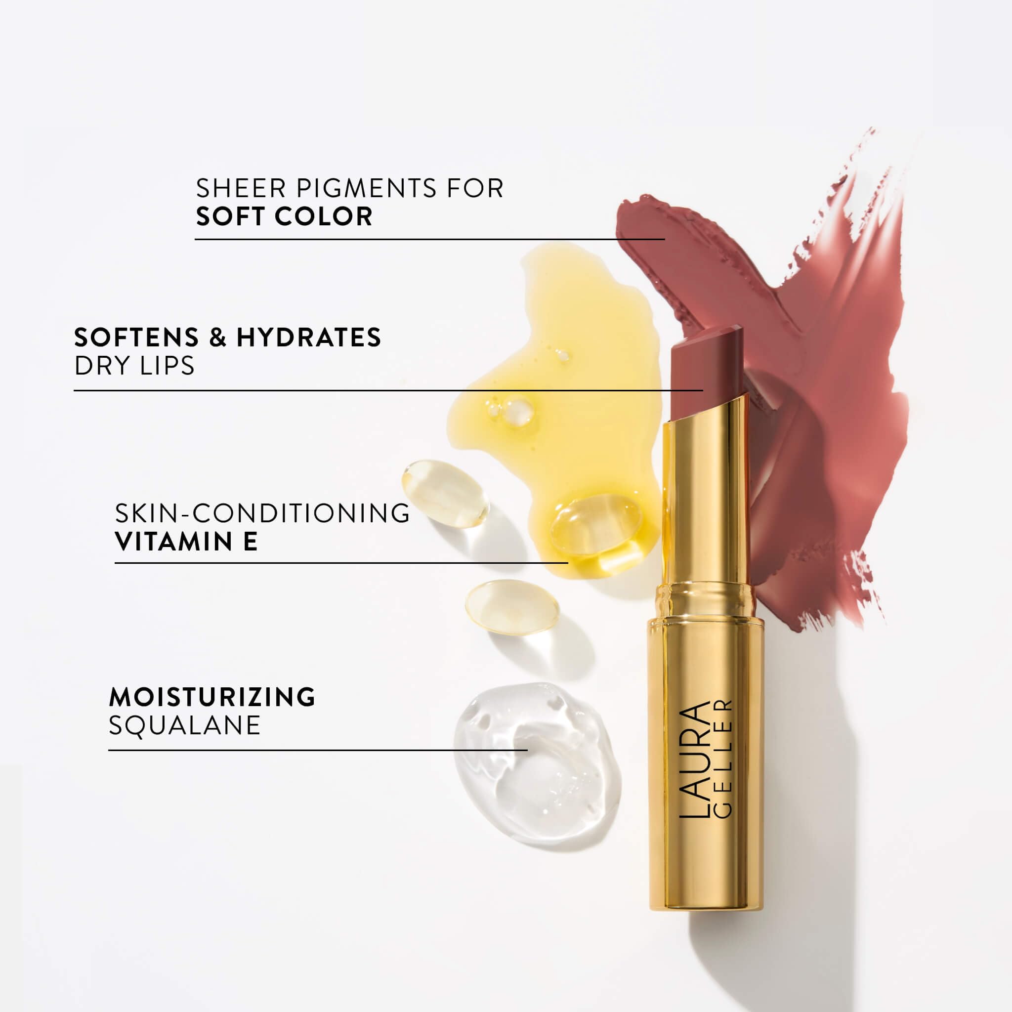 LAURA GELLER NEW YORK Jelly Balm Moisturizing Tinted Lip Balm - Sheerly Amazing - Hydrating Vitamin E - Semi-Shine Finish LAURA GELLER NEW YORK buy supplements canada
