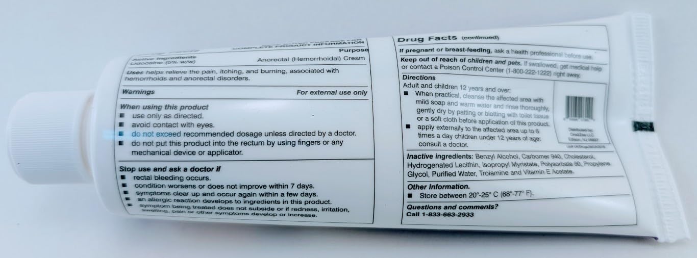 HEALTH ONE Lidocaine 5% Cream Maximum Strength Topical Anorectal Numbing Cream – 4 oz CRC Tube HEALTH ONE buy supplements canada