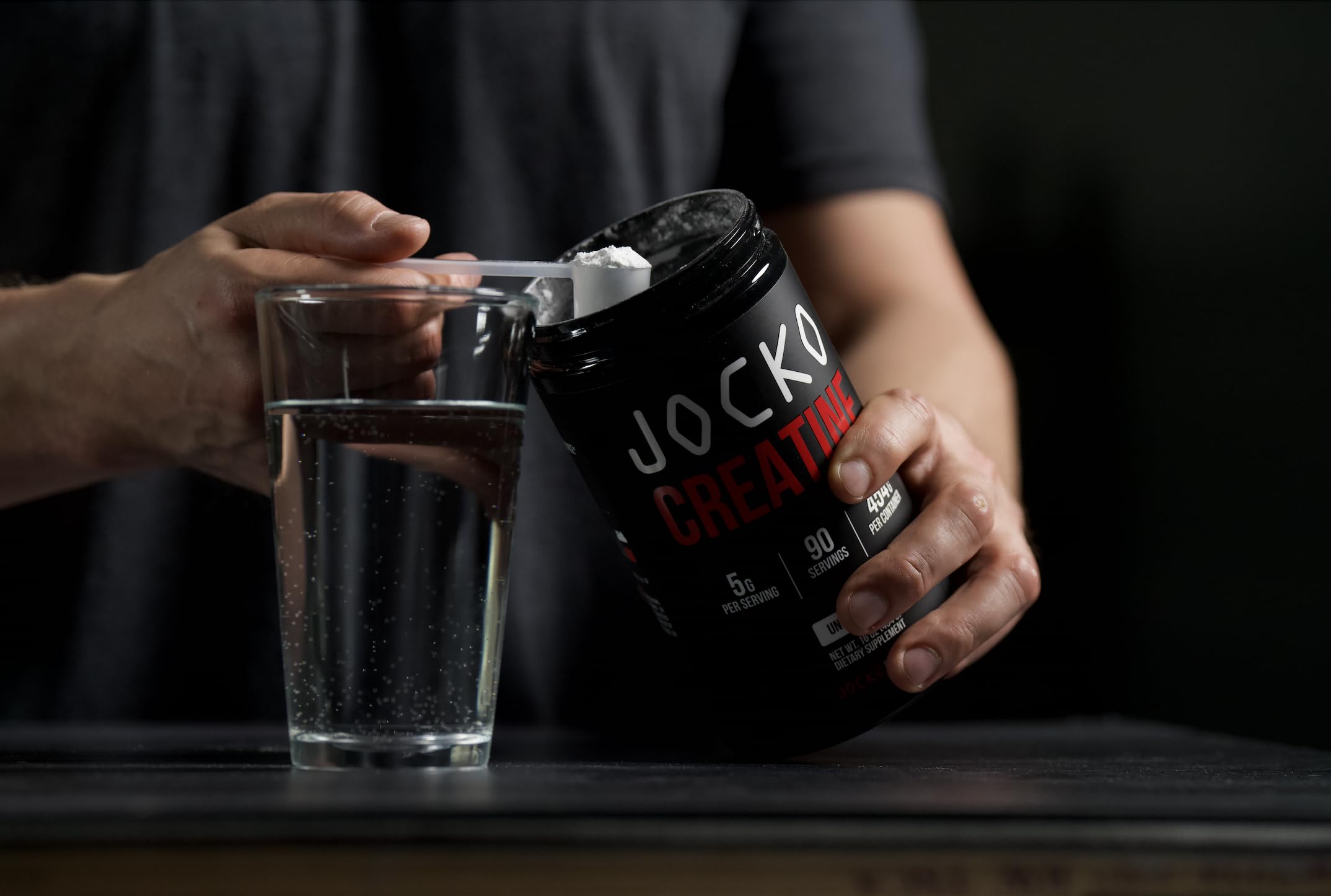 Jocko Fuel Creatine Monohydrate Powder - Creatine for Men & Women, Supplement for Athletic Performance & Muscle Health, 90 Servings 16 oz (Unflavored) (16 OZ JAR) Jocko Fuel buy supplements canada