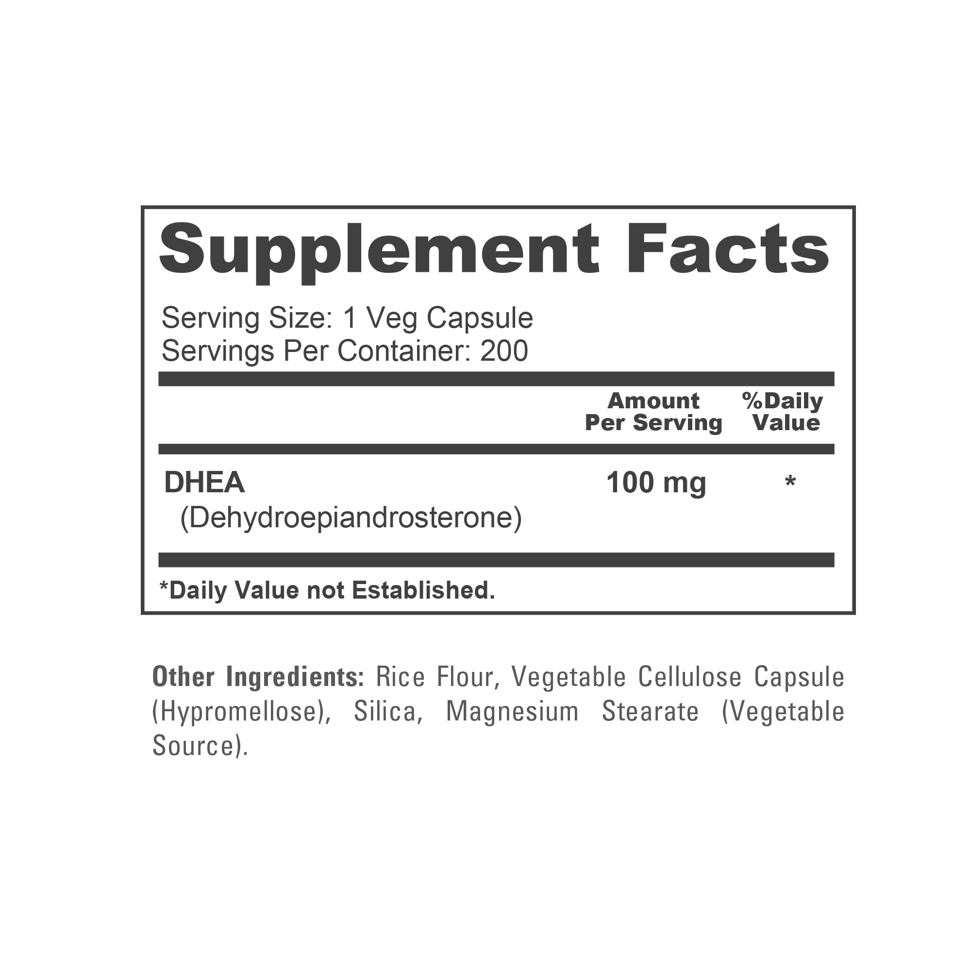 NusaPure DHEA 100mg 200 Veggie Capsules (Vegetarian, Non-GMO) NusaPure buy supplements canada