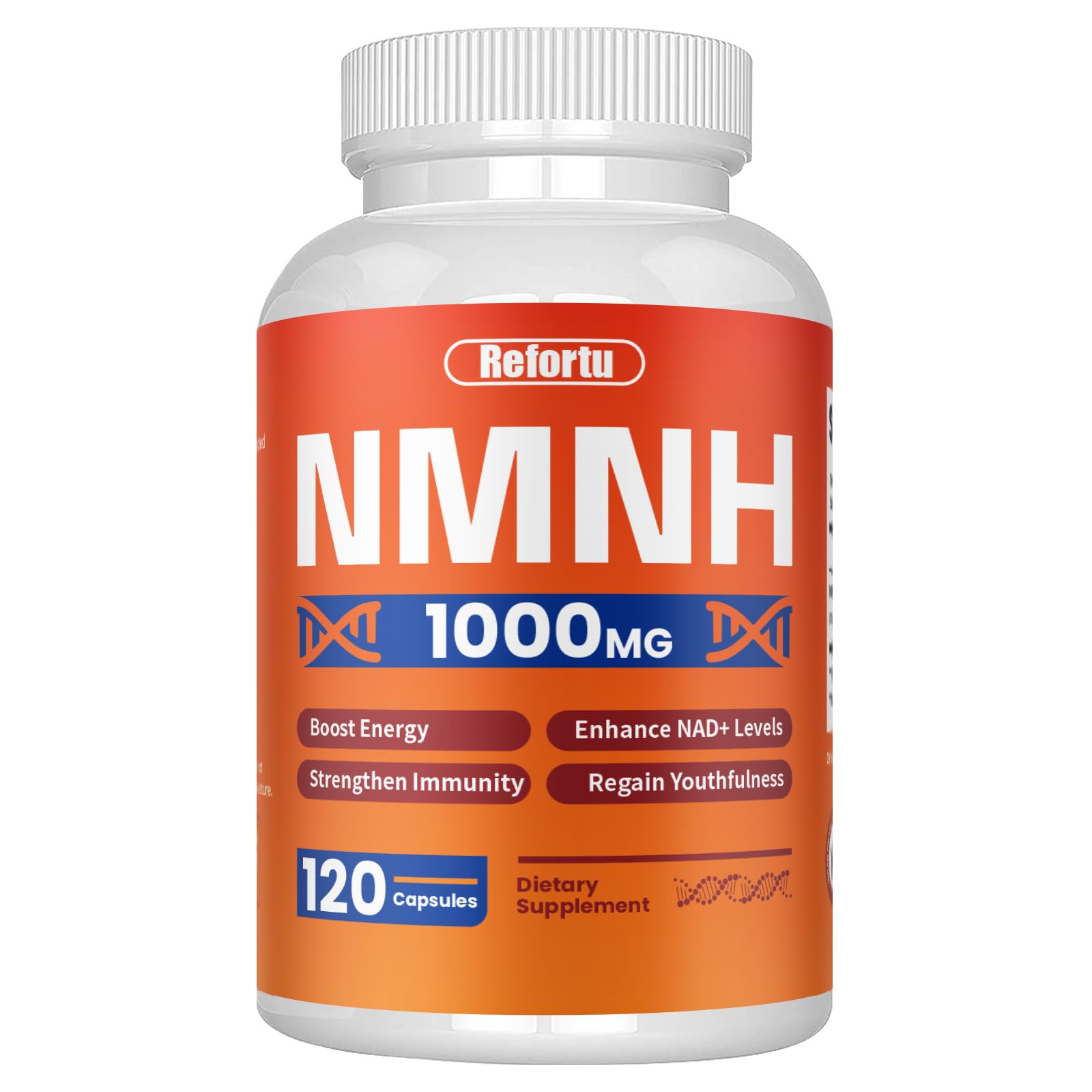 NMNH Supplement(Dihydronicotinamide Mononucleotide),Nicotinamide Mononucleotide for NAD+ Booster,1000mg per Serving,Supports Energy & Overall Health,120 Capsules Refortu buy supplements canada