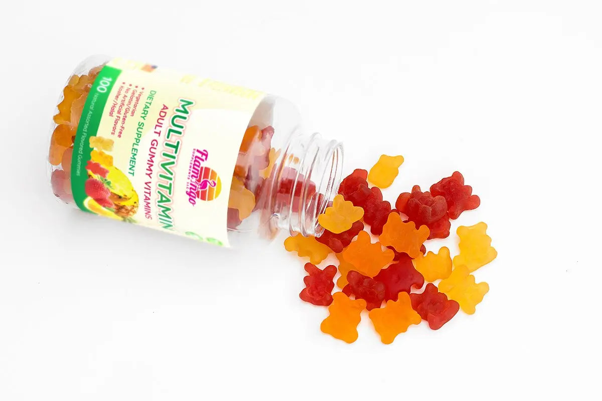 Flamingo Supplements Multivitamin Gummies | Vegan Friendly, Kosher Halal NO Gluten or Gelatin, no GMO| for Men, Women & Kids| Flamingo Supplements buy supplements canada