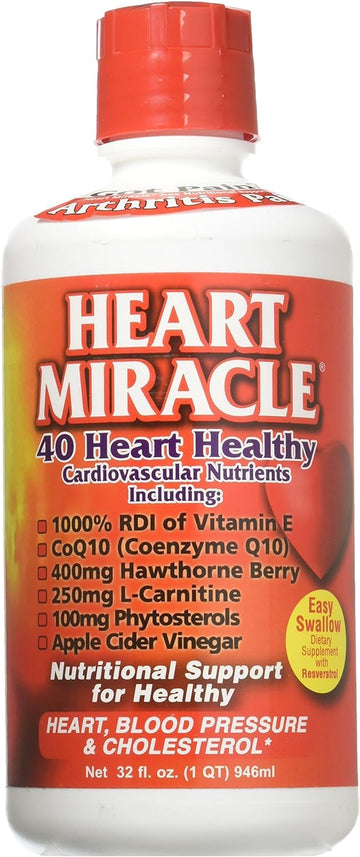 Century Systems - Heart Miracle, Nutritional Supplement for Blood Pressure, Cholesterol, and Cardiovascular Support, 32 Ounce Liquid, 16-32 Servings Century Systems buy supplements canada