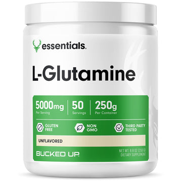 Bucked Up L-Glutamine (5000mg), Essentials (50 Servings, 250 Grams) Bucked Up buy supplements canada