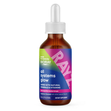 BIORAY RAYZ All Systems Glow, Raspberry Flavor - 2 fl oz - Convenient Source of Vitamins & Minerals for Teens 12-18 Years Old BIORAY buy supplements canada