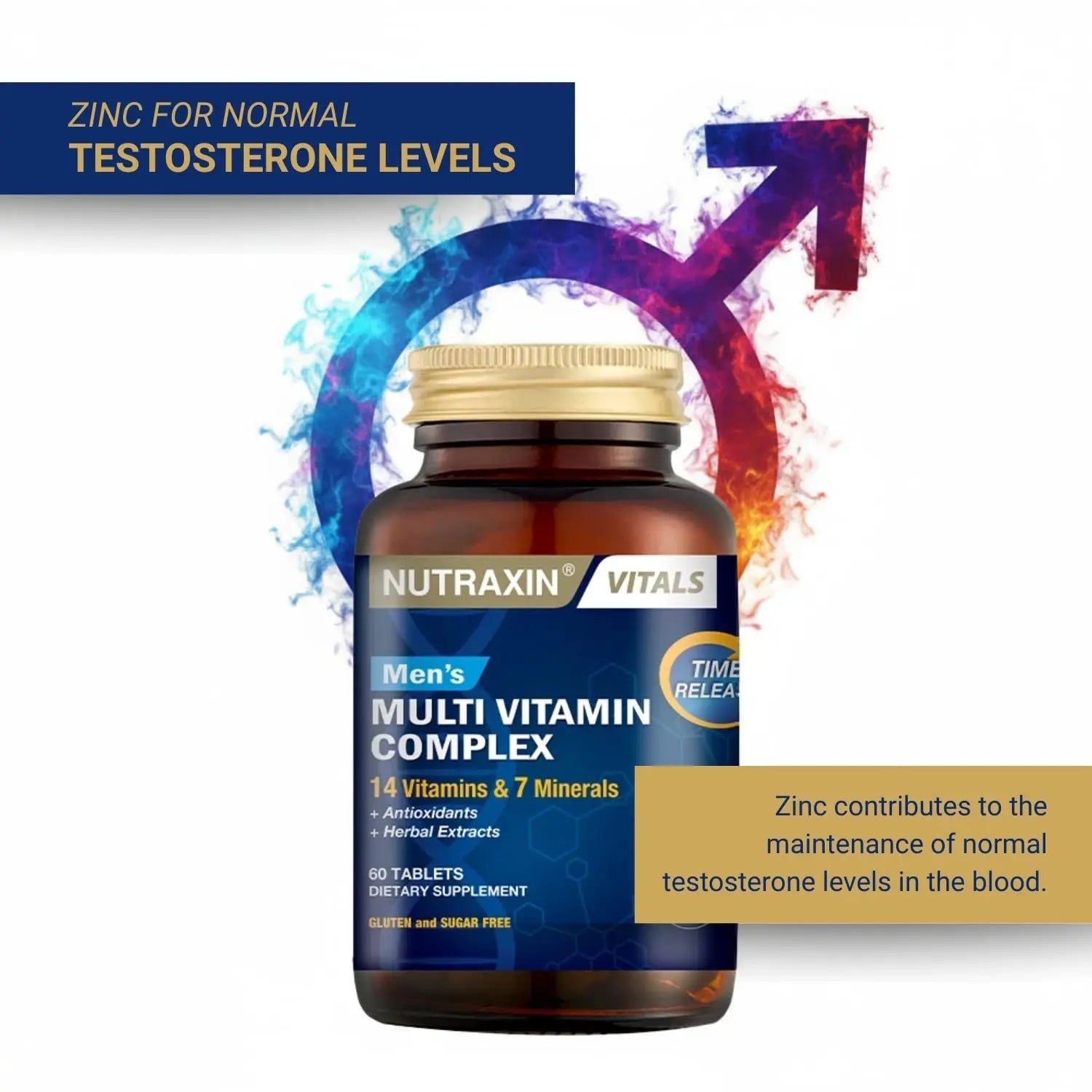 Nutraxin Men's Multivitamin & Mineral Complex, 60 Tablets Nutraxin buy supplements canada