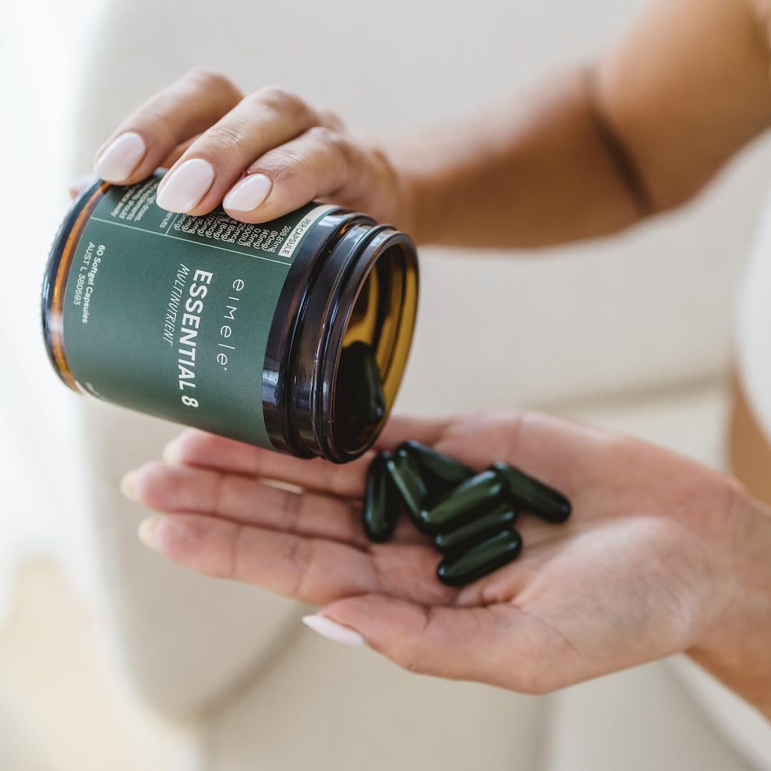 Essential 8 | Multivitamin for Energy & Immunity Support | 8 Essential Nutrients | Calcium, Vitamin B12, Omega3, Zinc, Iron, Vitamin D & More eimele buy supplements canada