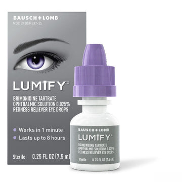 LUMIFY Eye Drops for Red Eyes, Redness Reliever for Brighter Looking Eyes, Works in 1 Minute & Lasts Up to 8 Hours, Eye Drops, 0.25 Fl Oz (7.5mL) LUMIFY buy supplements canada