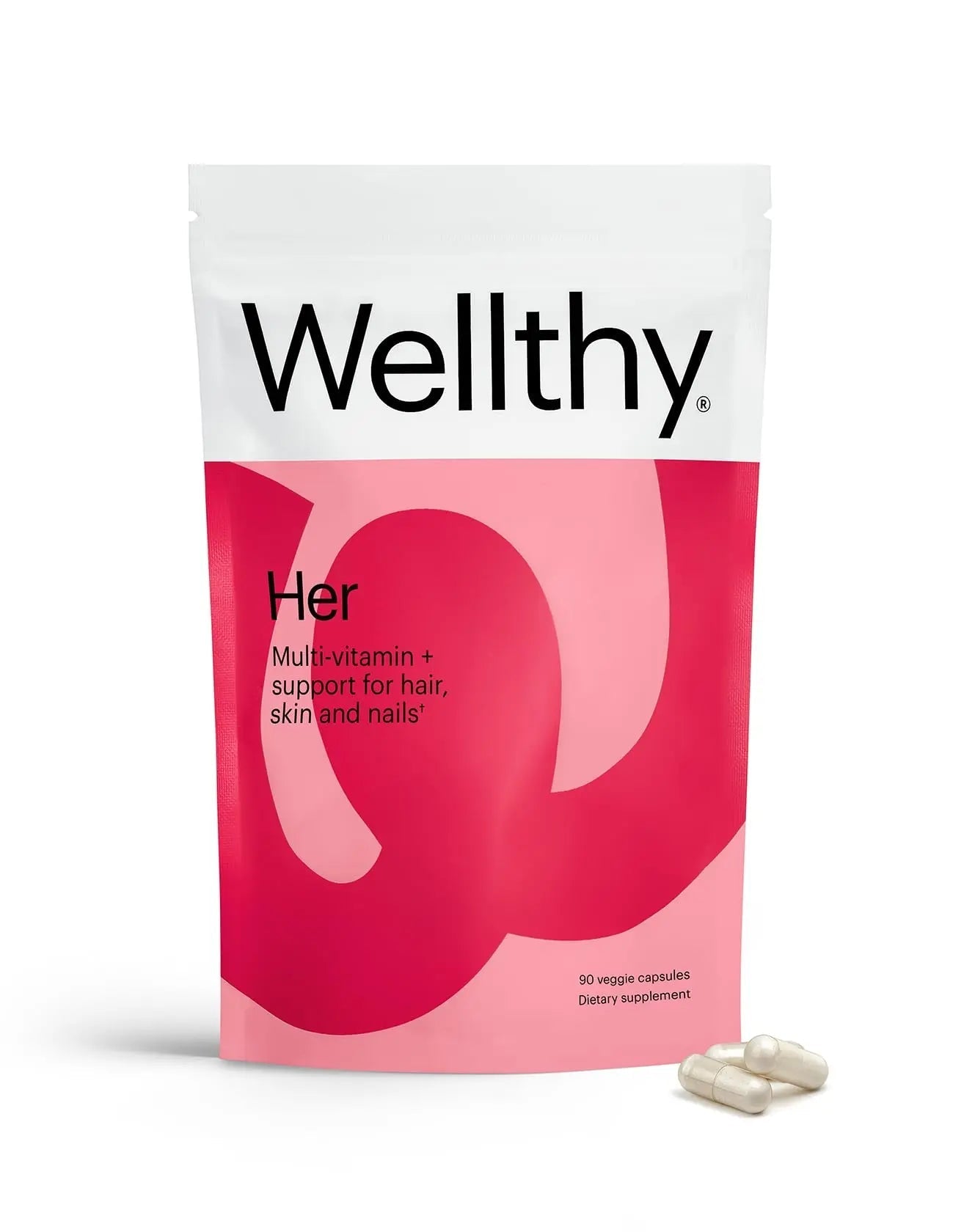 Wellthy Her Women's Daily Vegan Multivitamin for Women, Natural Ingredients for Healthy Hair, Skin, & Nails with Essential Micronutrients (30 Day) Wellthy buy supplements canada