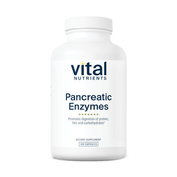 Vital Nutrients Pancreatic Enzymes 1000mg (Full Strength) | Pancreatin Digestion Supple Vital Nutrients buy supplements canada