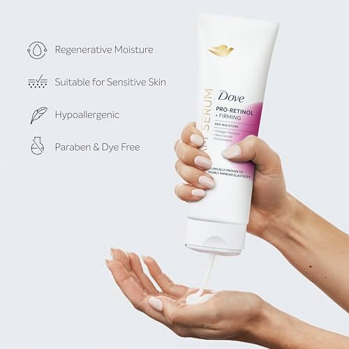 Dove Cream Serum Pro-Retinol + Firming for Elasticity and Firmness, with Collagen Peptides, Niacinamide and Antioxidants Lotion, 8 oz Dove buy supplements canada