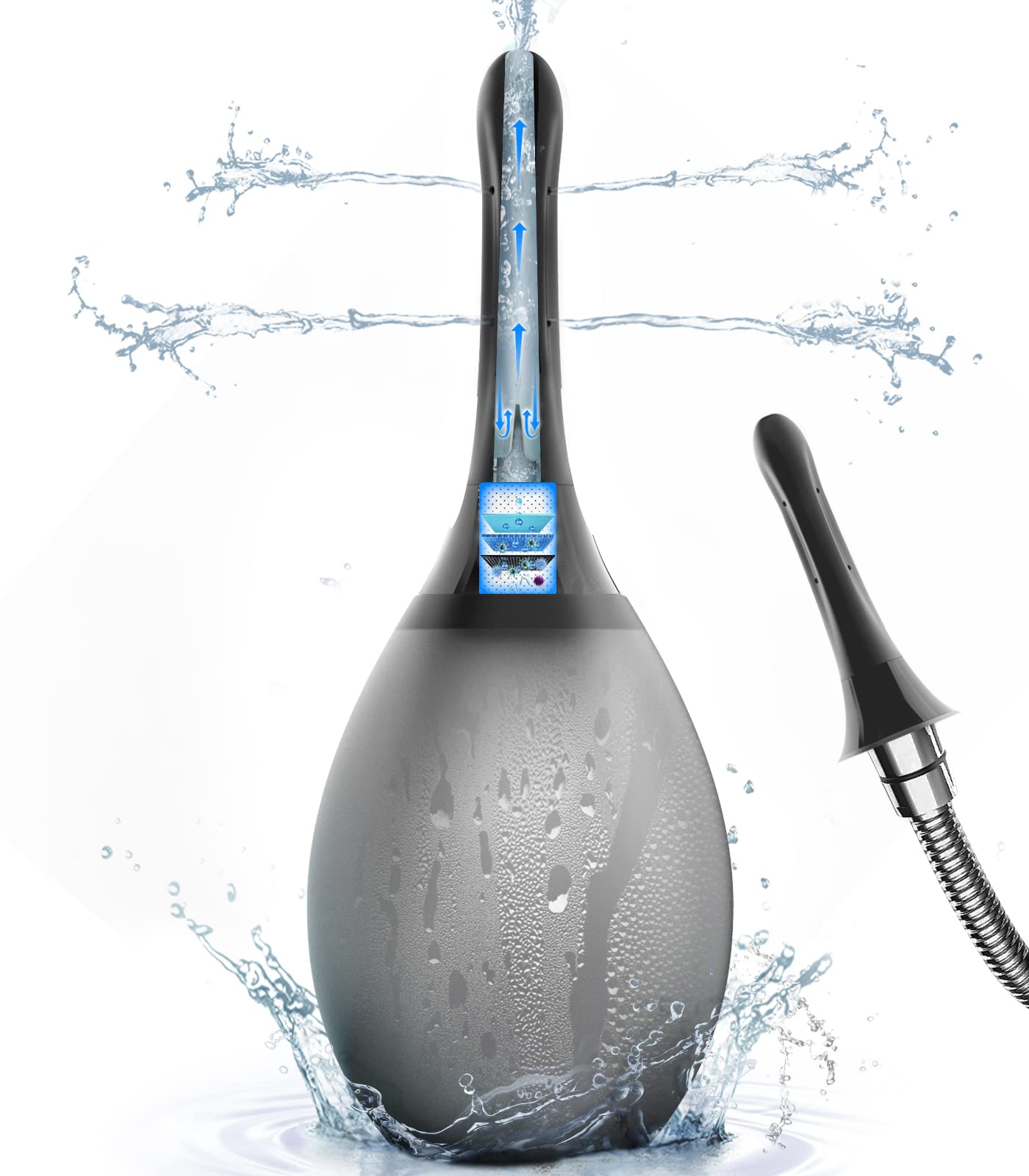 Enema Douche Anti Back-Flow, Amal Douche Connected to Shower Hole,Enema Bulb with 7 Spouts PropoDusche buy supplements canada
