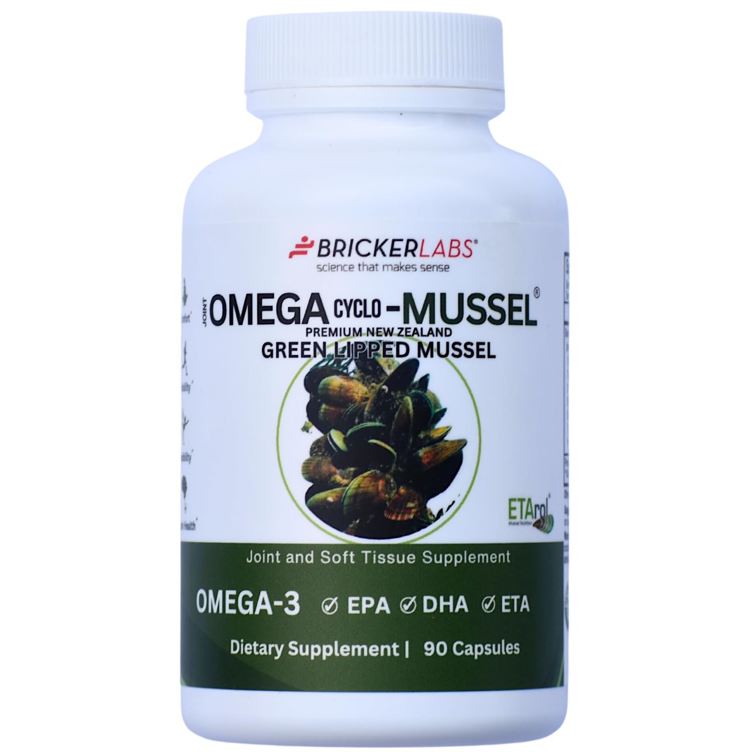 Bricker Labs Omega Cyclo - Mussel Joint Health Supplement, Premium New Zealand Green Lipped Mussel, Full Spectrum Omega Joint Supplements for Joint Health and Comfort, 90 Capsules Bricker Labs buy supplements canada