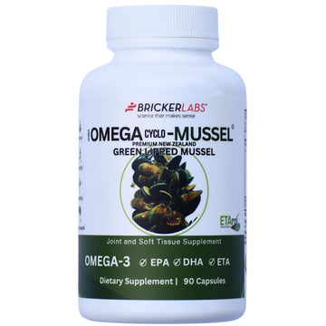 Bricker Labs Omega Cyclo - Mussel Joint Health Supplement, Premium New Zealand Green Lipped Mussel, Full Spectrum Omega Joint Supplements for Joint Health and Comfort, 90 Capsules Bricker Labs buy supplements canada