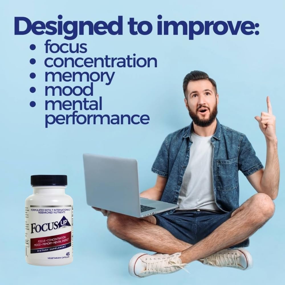 FocusUP Brain & Energy Support Supplement – Natural Nootropic Capsules with Acetyl L-Carnitine, Rhodiola, DMAE & Huperzine-A | Supports Focus, Memory, Mood & Mental Clarity | 45 Sugar-Free Capsules Xooma buy supplements canada