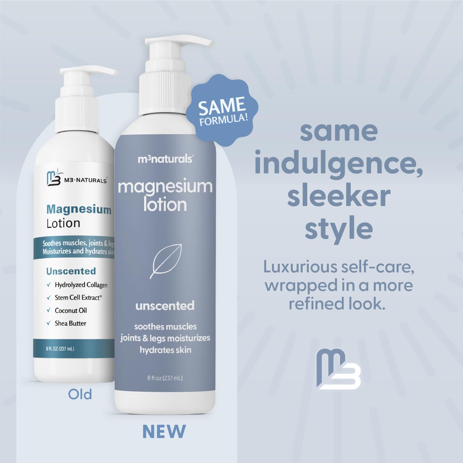 Unscented Magnesium Lotion for Sleep & Leg Cramps, Suitable for Sensitive Skin, Helps with Muscle Relaxation, Soothes Tired Legs & Foot Aches and Supports Restful Nights, 8 fl oz by M3 M3 Naturals buy supplements canada