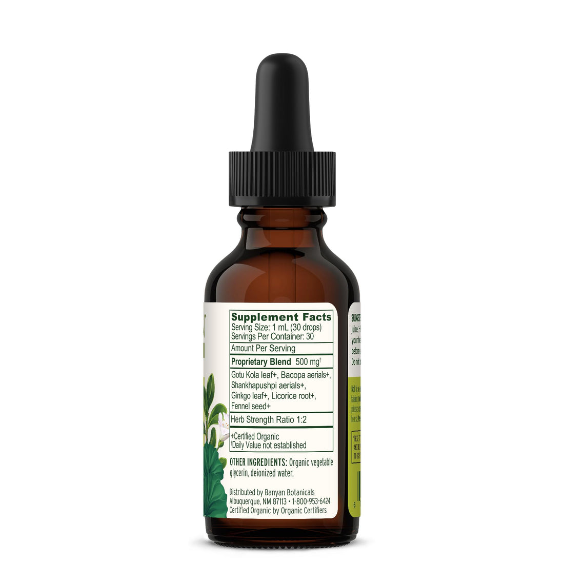 Banyan Botanicals Focus Liquid Extract – Organic Focus Supplement – Liquid Extract in Non-Alcoholic Glycerin – Nootropic Herbs for Fast-Acting Support* – 1 oz. – Non-GMO Sustainably Sourced Vegan Banyan Botanicals buy supplements canada