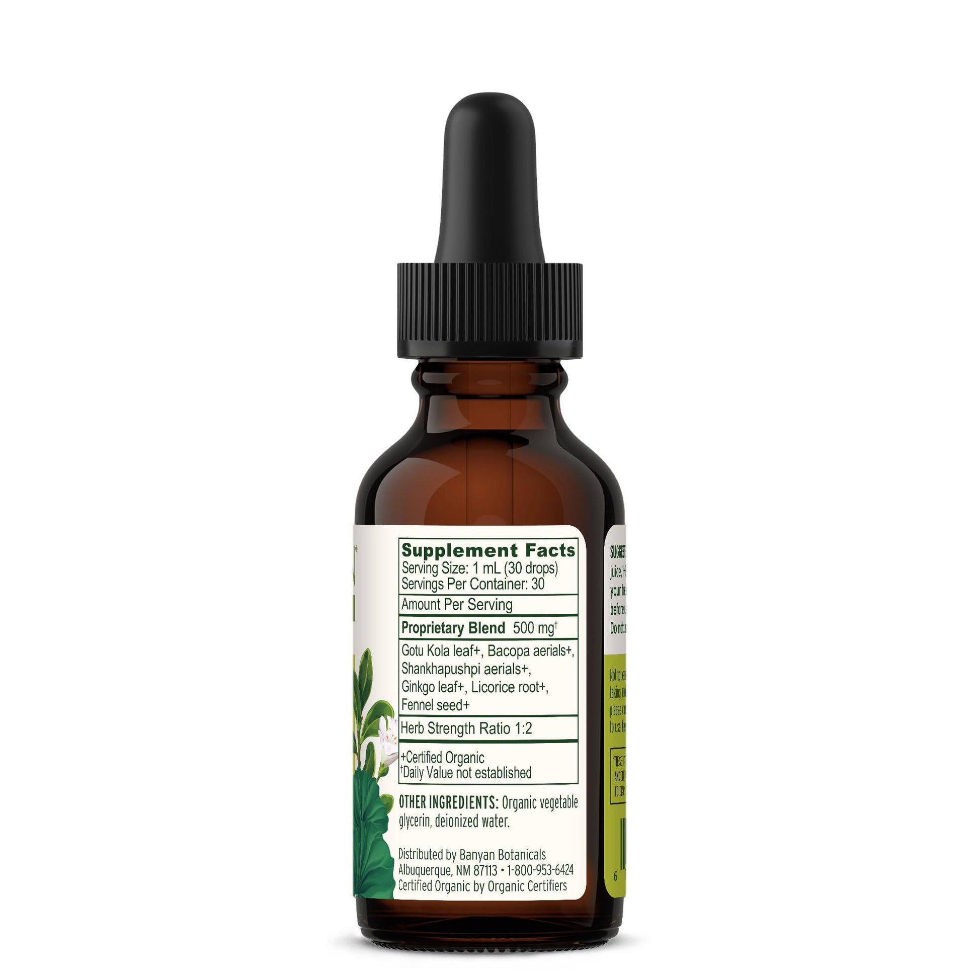 Banyan Botanicals Focus Liquid Extract – Organic Focus Supplement – Liquid Extract in Non-Alcoholic Glycerin – Nootropic Herbs for Fast-Acting Support* – 1 oz. – Non-GMO Sustainably Sourced Vegan Banyan Botanicals buy supplements canada