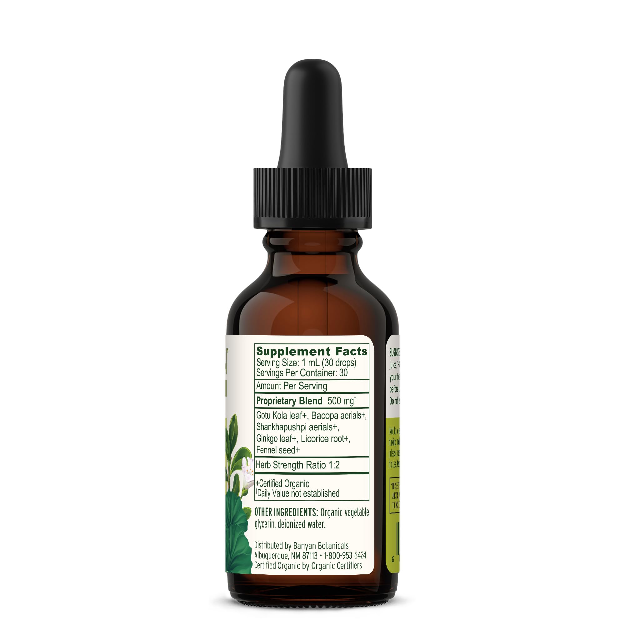 Banyan Botanicals Focus Liquid Extract – Organic Focus Supplement – Liquid Extract in Non-Alcoholic Glycerin – Nootropic Herbs for Fast-Acting Support* – 1 oz. – Non-GMO Sustainably Sourced Vegan Banyan Botanicals buy supplements canada