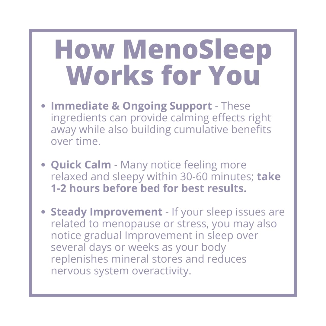Meno Sleep Menopause Support Supplement: Clinically Proven Ingredients Improve Energy, Mood & Mental Clarity. Magnesium Glycinate, L-Theanine, Ashwagandha, Made in USA, Vegan, Hormone Free 120 Ct MenoMorphosis buy supplements canada
