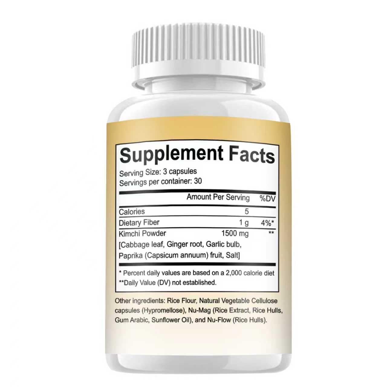 CAUDAN Kimchi Capsules, Kimchi Supplement, Probiotics & Enzymes Supports Gut & Digestive Health, Taste Well, Fermented Superfood for Antioxidant Support, 90 Vegan Capsules CAUDAN buy supplements canada