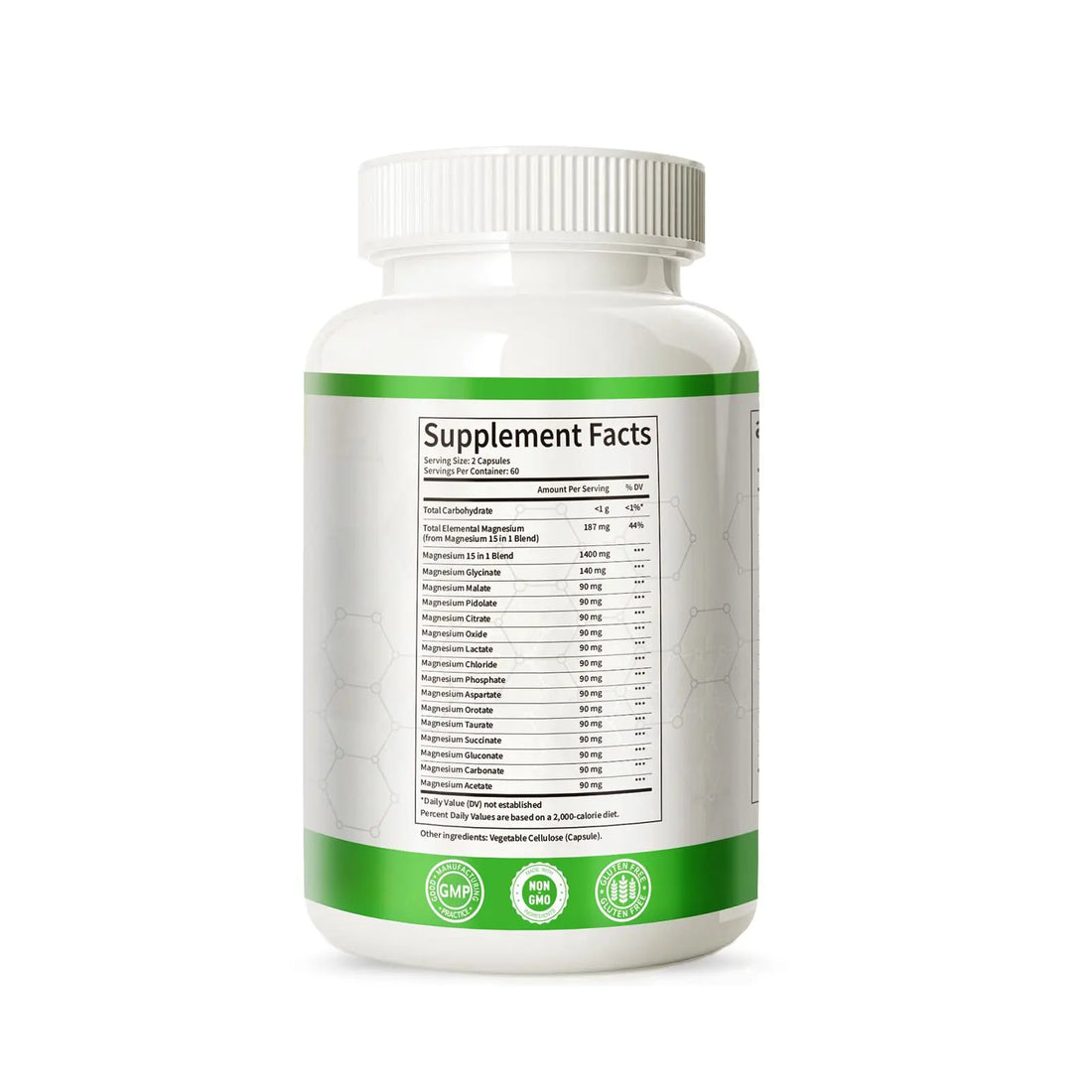 Magnesium Complex with 15 Types Magnesium Glycinate Citrate Malate Taurate Oxide Carbonate Chloride Orotate Magnesio Muscle, Heart, Relaxation & Nerves 120 Vegan Capsules, 60-Day Supply Ashenutri buy supplements canada