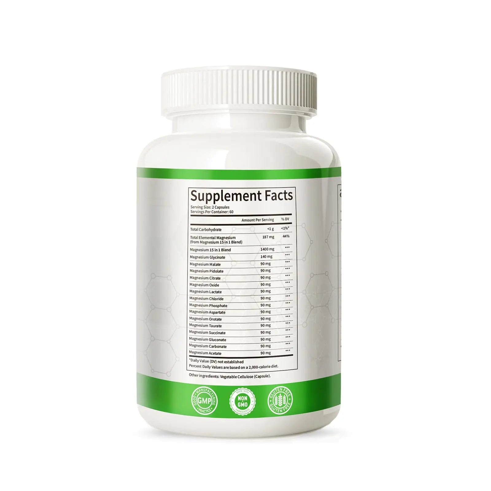 Magnesium Complex with 15 Types Magnesium Glycinate Citrate Malate Taurate Oxide Carbonate Chloride Orotate Magnesio Muscle, Heart, Relaxation & Nerves 120 Vegan Capsules, 60-Day Supply Ashenutri buy supplements canada