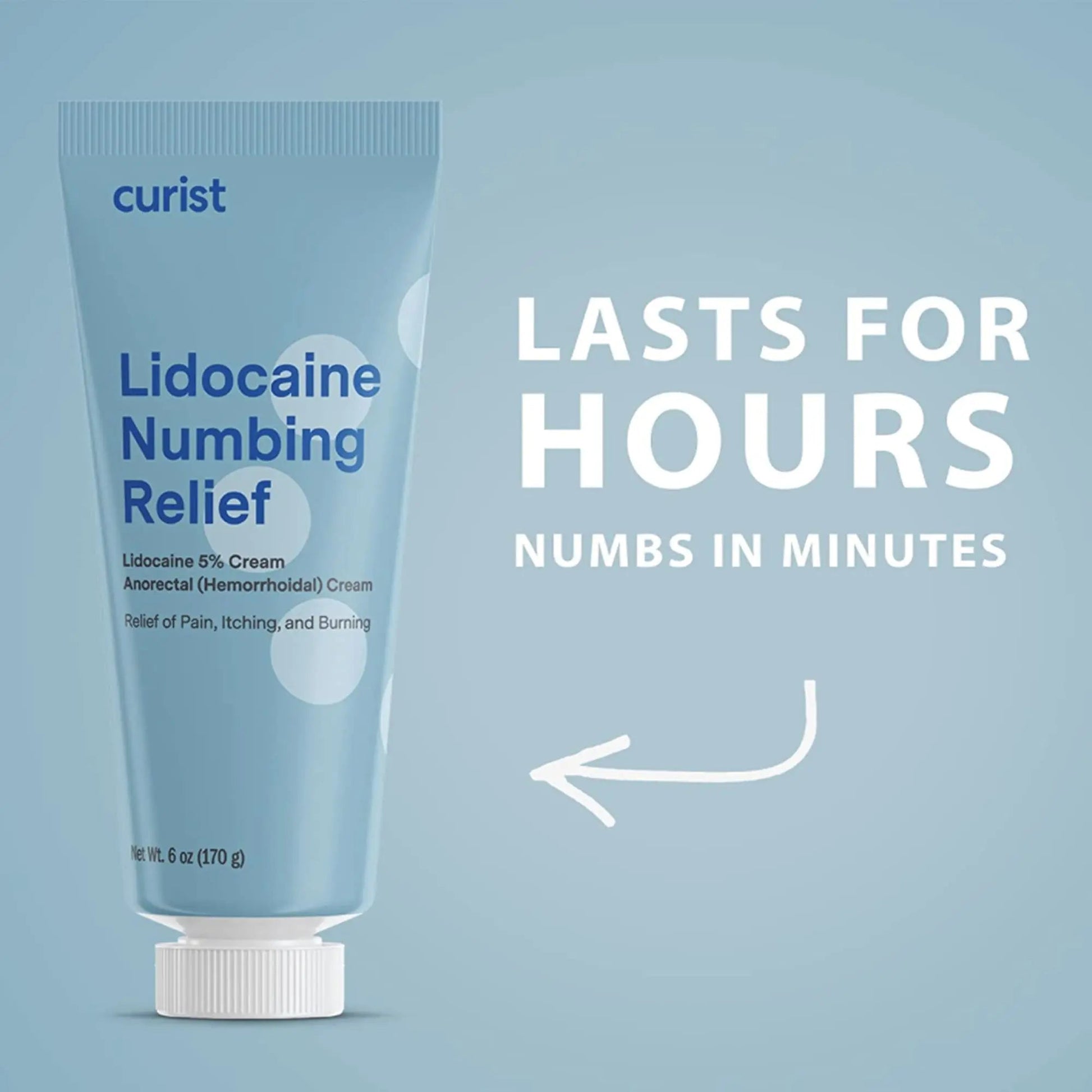 Curist 5% Lidocaine Cream Maximum OTC Strength Topical Pain Relief OTC - 12 oz (Pack of 2) XL Tube 5 Percent Lidocaine Numbing Cream to Numb Effectively (2 Pack - 6 oz Tube) Curist buy supplements canada