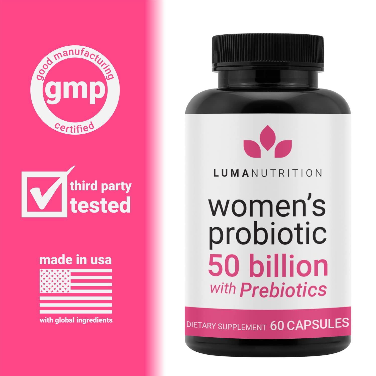 Luma Nutrition Probiotics for Women with Prebiotics - 50 Billion CFU - Formulated for Digestive Luma Nutrition buy supplements canada