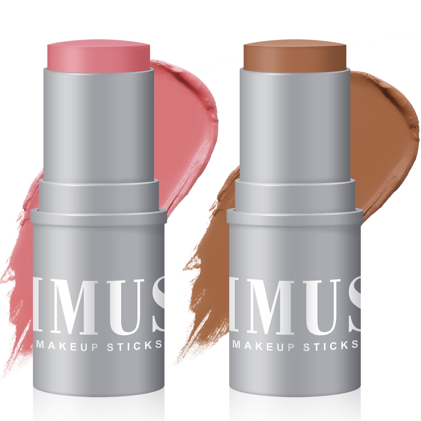 KIMUSE Cream Contour Stick Duo, Cream Blush Stick, Bronzer Shaping Stick, Creamy, Highly Pigmented, Long Lasting, Vegan Face Make Up Sticks KIMUSE buy supplements canada