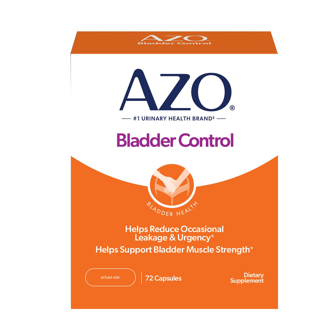 AZO Bladder Control with Go-Less Daily Supplement | Helps Reduce Occasional Urgency, leakage due to laughing, sneezing and exercise††† | 72 Capsules AZO buy supplements canada