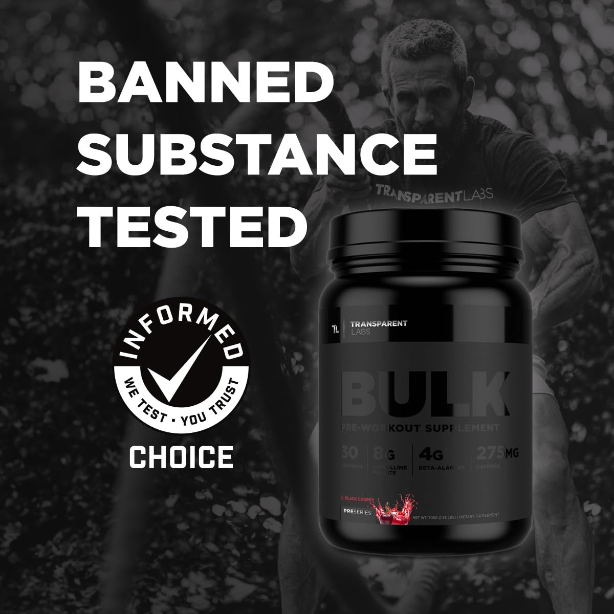 Transparent Labs Bulk Black - Sour Gummy - 30 Servings Transparent Labs buy supplements canada