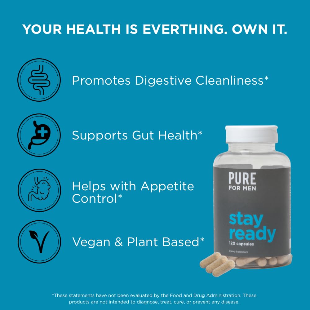 Pure for Men Original Vegan Cleanliness Stay Ready Fiber Supplement Pure for Men buy supplements canada