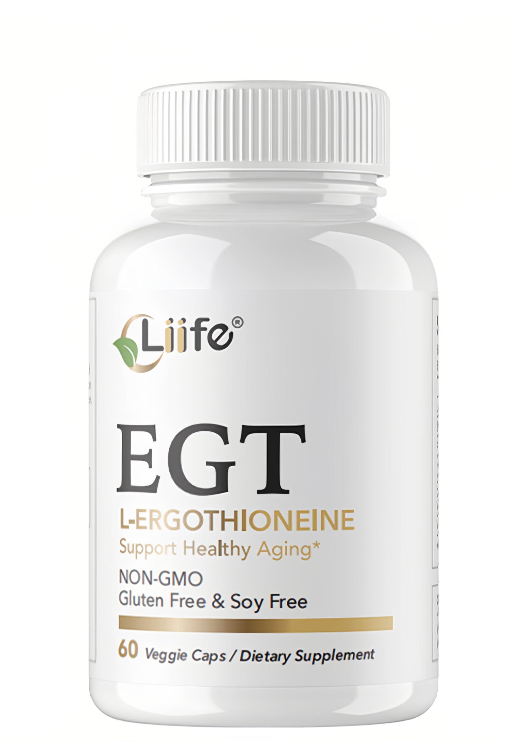 LIIFE L-Ergothioneine Supplement (EGT) 30mg,Compound Antioxidant Supplement (May Support Longevity and Healthy Aging) Promotes Skin Health，60 Capsules，Non-GMO, Gluten Free, Vegan Safe LIIFE buy supplements canada