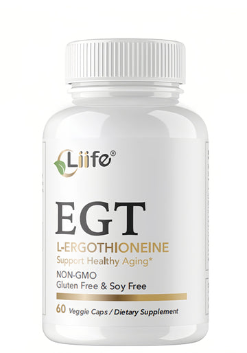 LIIFE L-Ergothioneine Supplement (EGT) 30mg,Compound Antioxidant Supplement (May Support Longevity and Healthy Aging) Promotes Skin Health，60 Capsules，Non-GMO, Gluten Free, Vegan Safe LIIFE buy supplements canada