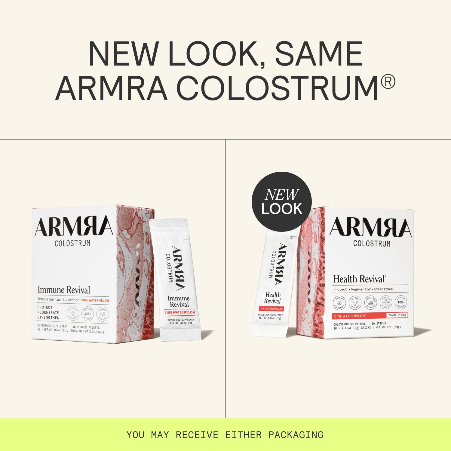 ARMRA Colostrum Powder | Vine Watermelon | Gut Health & Bloating | Skin & Hair | Immunity | Keto, Gluten & Fat-Free | 60 Servings ARMRA buy supplements canada