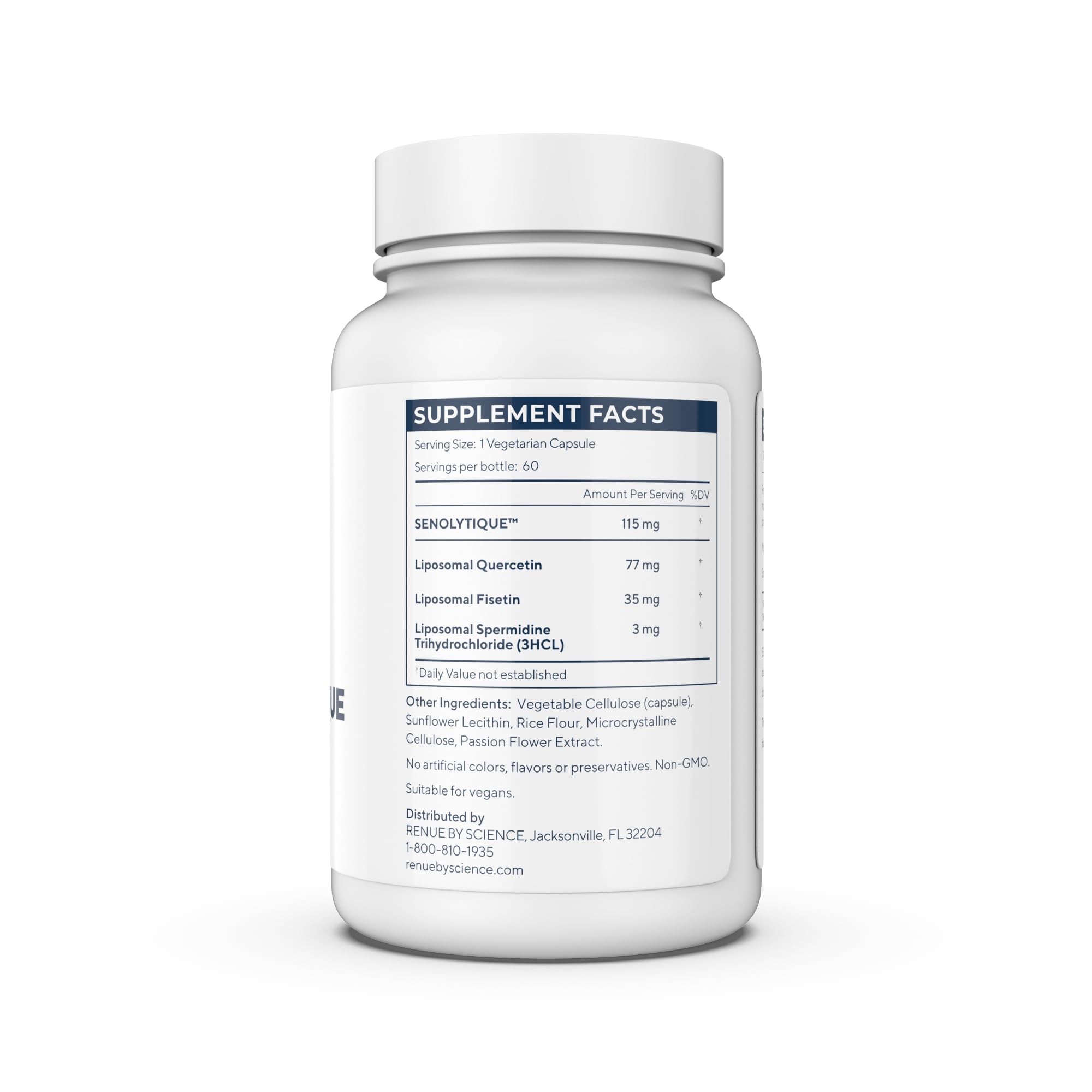Renue By Science Senolytique Senolytic Supplements | 60 Capsules with Fisetin (35mg) Quercetin (78mg) & Spermidine (3mg) per Serving | Liposomal Formula | Manufactured in The USA & Third-Party Tested Renue By Science buy supplements canada