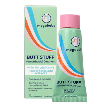 Megababe Hemorrhoidal Ointment | with 5% Lidocaine | Rapid Pain & Itch Relief | Shrinks Swollen Hemorrhoidal Tissue | 1.25 oz Megababe buy supplements canada