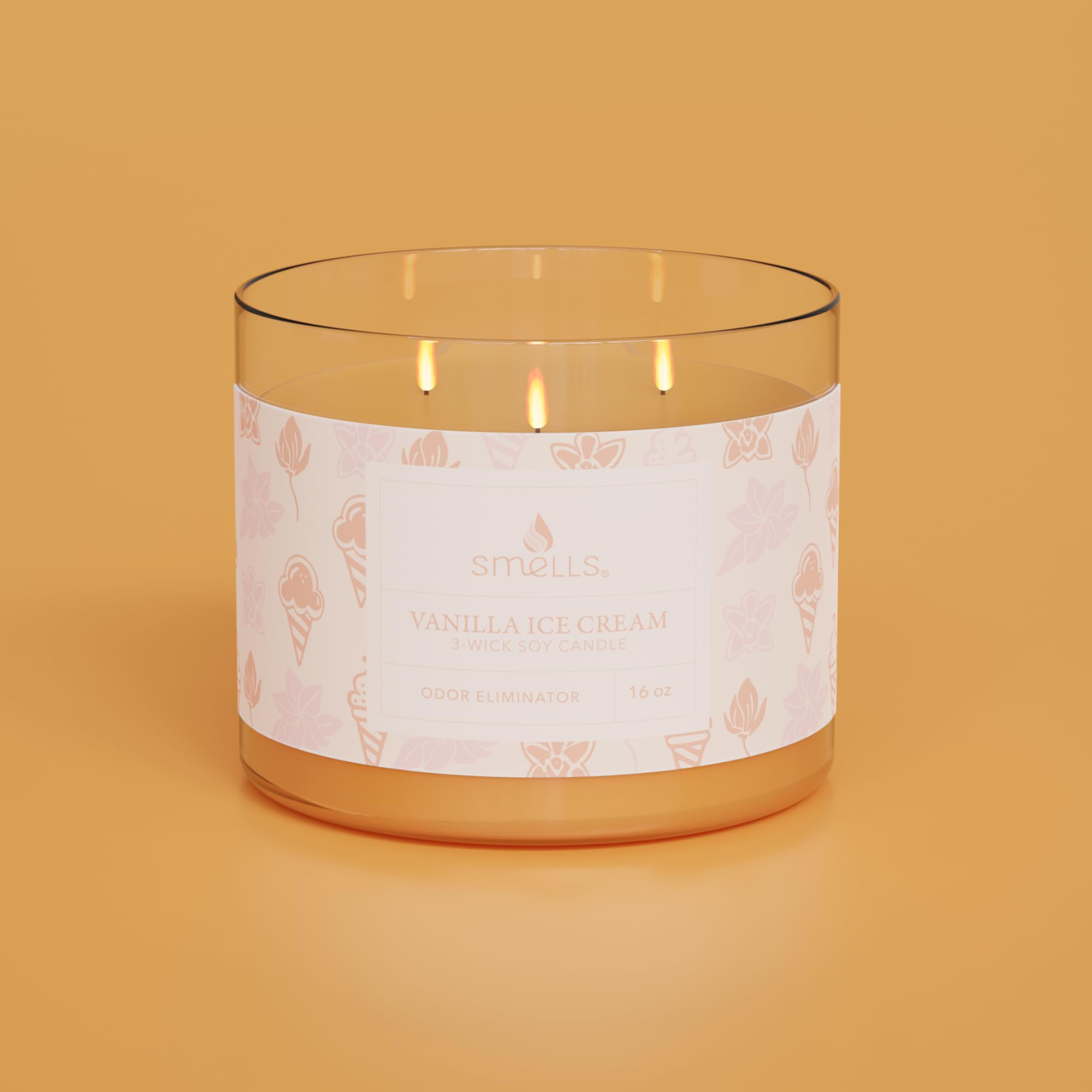 Smells - Odor Eliminator - Premium Soy Wax Jar Scented Candle 12oz. and 16oz. - 100% Cotton Single Wick SmellS buy supplements canada