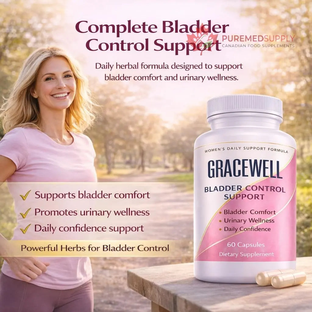 DXWXH Gracewell Bladder Wellness Supplement for Women & Men, Herbal Support with Asian Ginseng, Chinese Yam, Chinese Peony, Urinary Tract Health Formula, 60 Capsules (1) DXWXH buy supplements canada