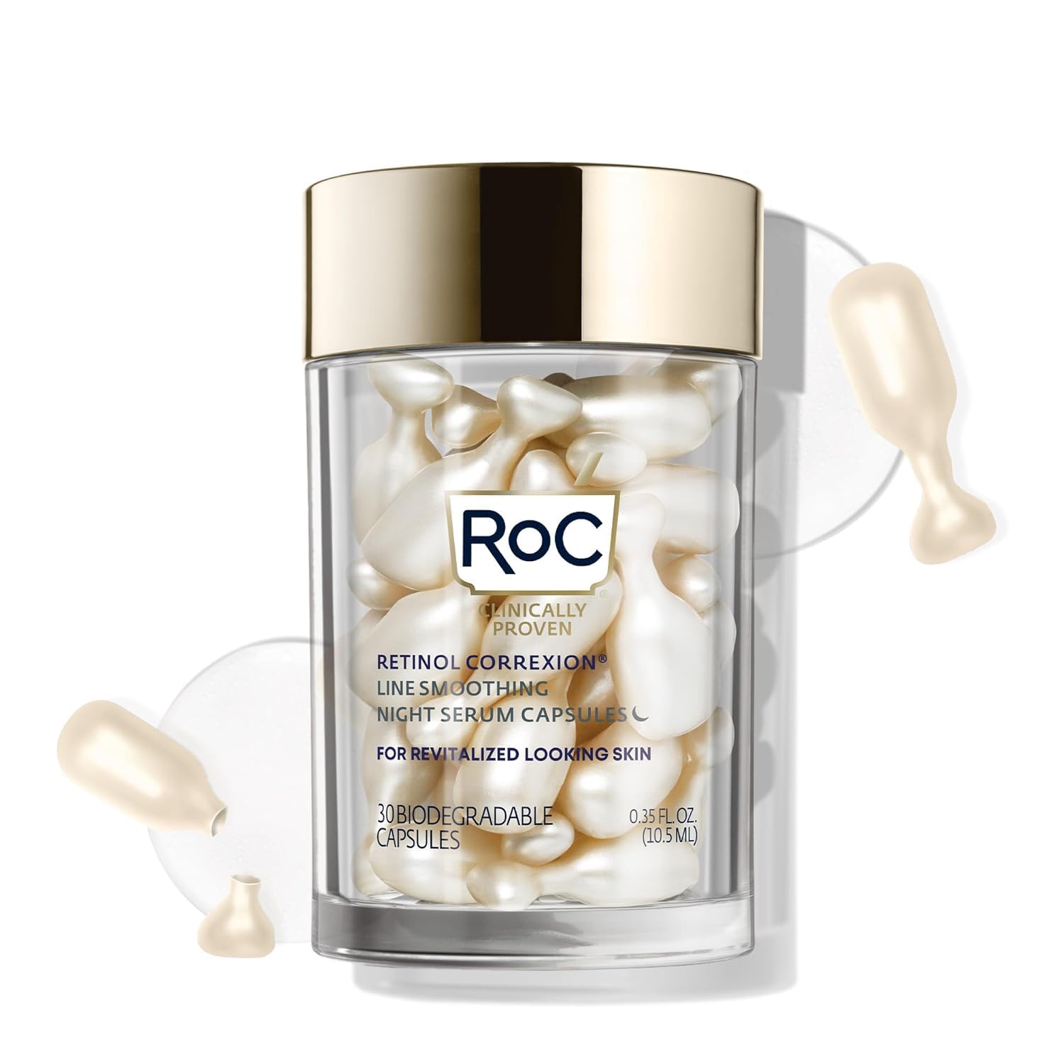 RoC Retinol Correxion Anti-Aging Wrinkle Night Serum, Retinol Serum for Face, Daily Treatment for Fine Lines RoC buy supplements canada