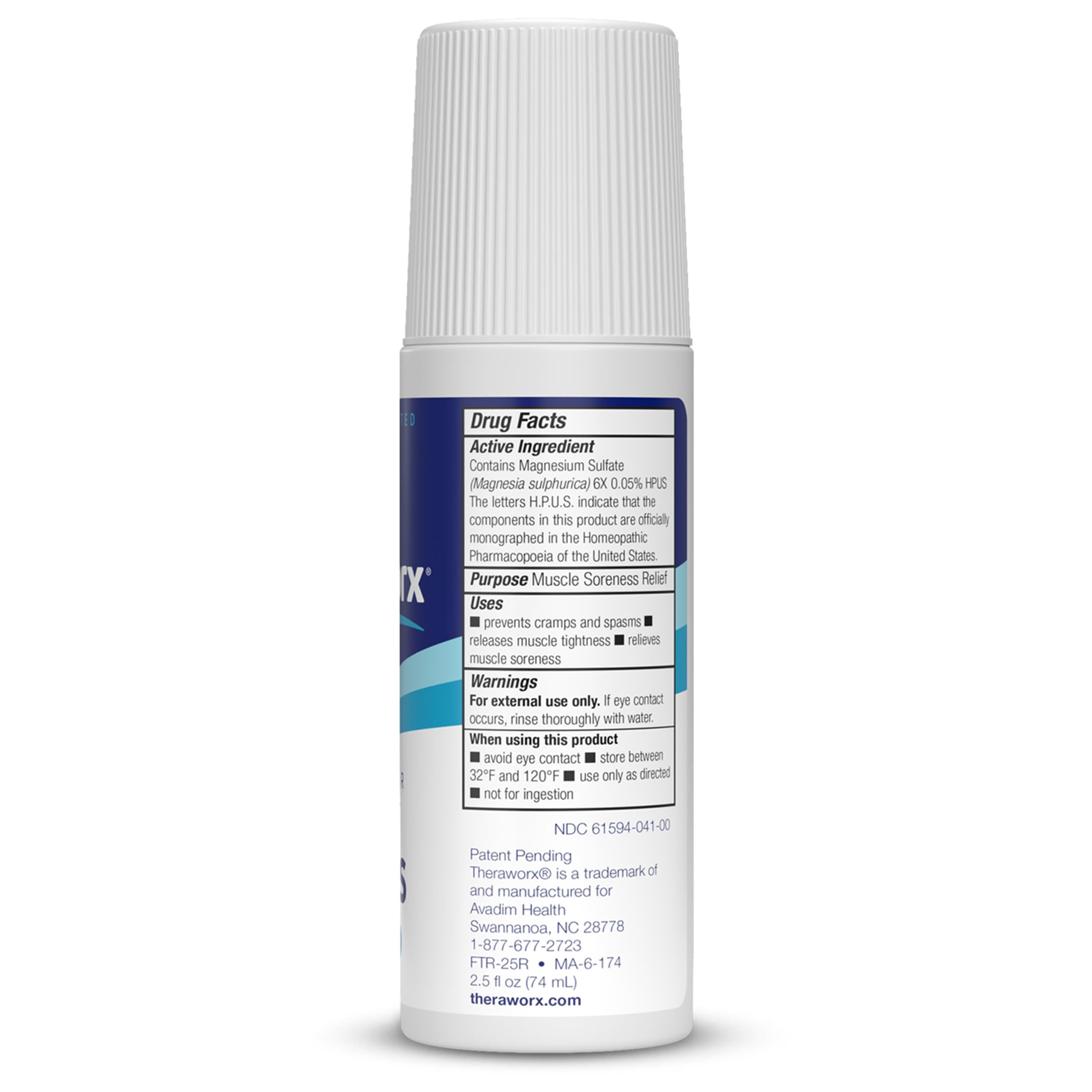 Theraworx Relief for Foot Cramps, Fast-Acting Foot Cramp Relief Roll-On - 2.5 Oz - 1 Count Theraworx buy supplements canada
