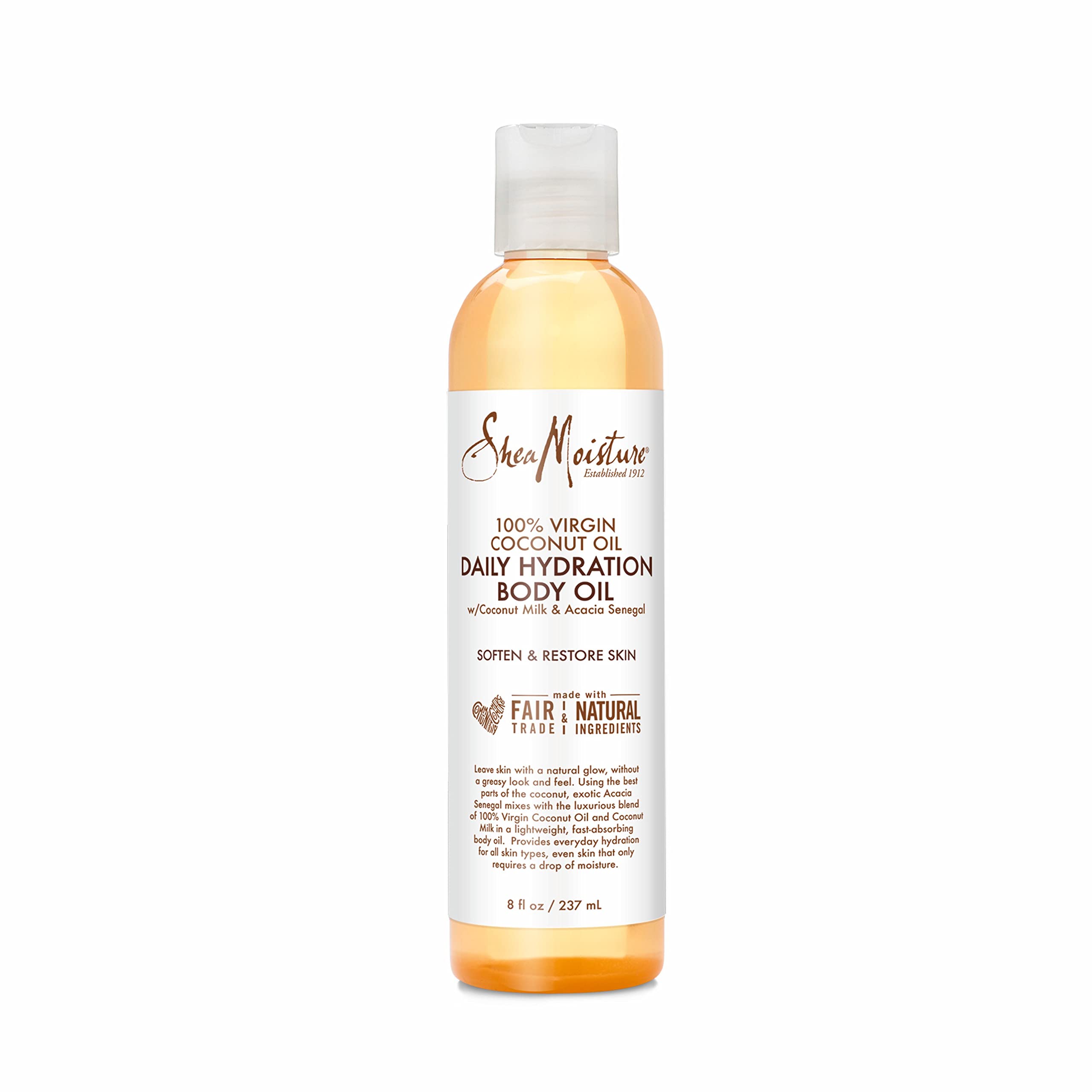SheaMoisture Daily Hydration Body Oil Virgin Coconut Oil For Dry Skin Paraben Free 8 oz Shea Moisture buy supplements canada