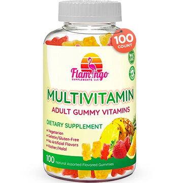 Flamingo Supplements Multivitamin Gummies | Vegan Friendly, Kosher Halal NO Gluten or Gelatin, no GMO| for Men, Women & Kids| Flamingo Supplements buy supplements canada