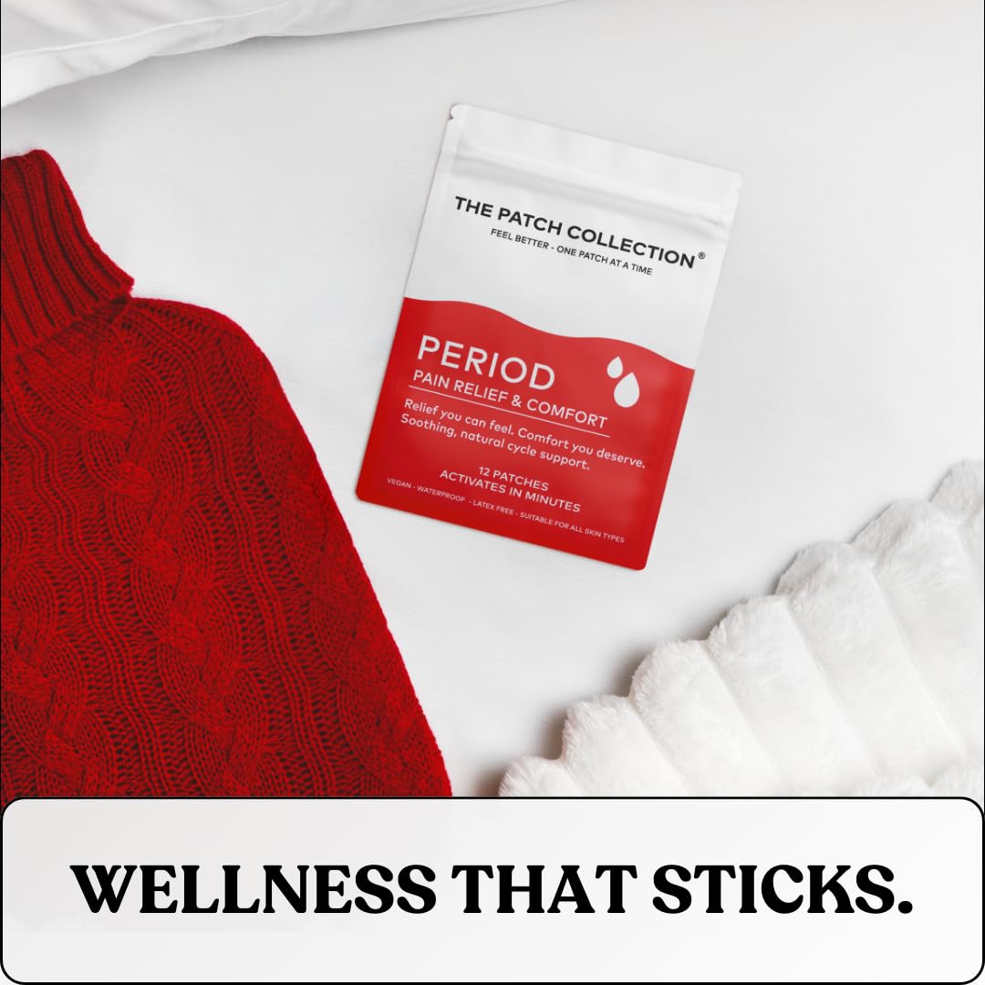 The Patch Collection® – Period Pain Relief Patch | Menthol, Turmeric, Valerian Root, Green Tea, Pomegranate Oil (Pack of 12) The Patch Collection buy supplements canada