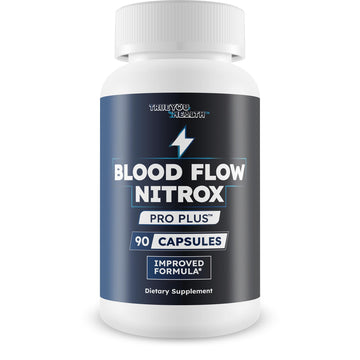 Blood Flow Nitrox Pro Plus - Improved Formula - Our Best Blood Circulation Supplements For Men - Vasodialators - Increase Blood Flow Care Blood Circulation Supplement Blood Flow Supplement For Men True You Health buy supplements canada