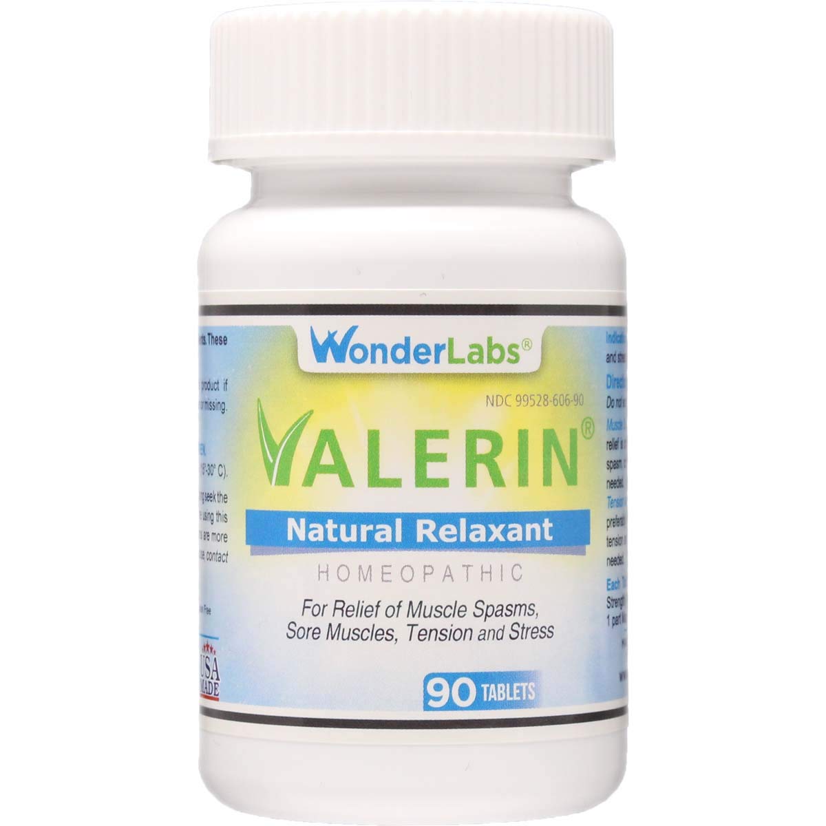 Valerian Natural Relaxant for Tension Relief, Stress Relief, Leg Cramp Relief and Other Muscle Cramps Magnesium, Passion Flower, & Valerian Root Muscle Relaxant - (90ct) Wonder Laboratories buy supplements canada