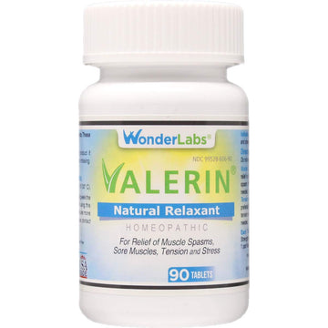 Valerian Natural Relaxant for Tension Relief, Stress Relief, Leg Cramp Relief and Other Muscle Cramps Magnesium, Passion Flower, & Valerian Root Muscle Relaxant - (90ct) Wonder Laboratories buy supplements canada